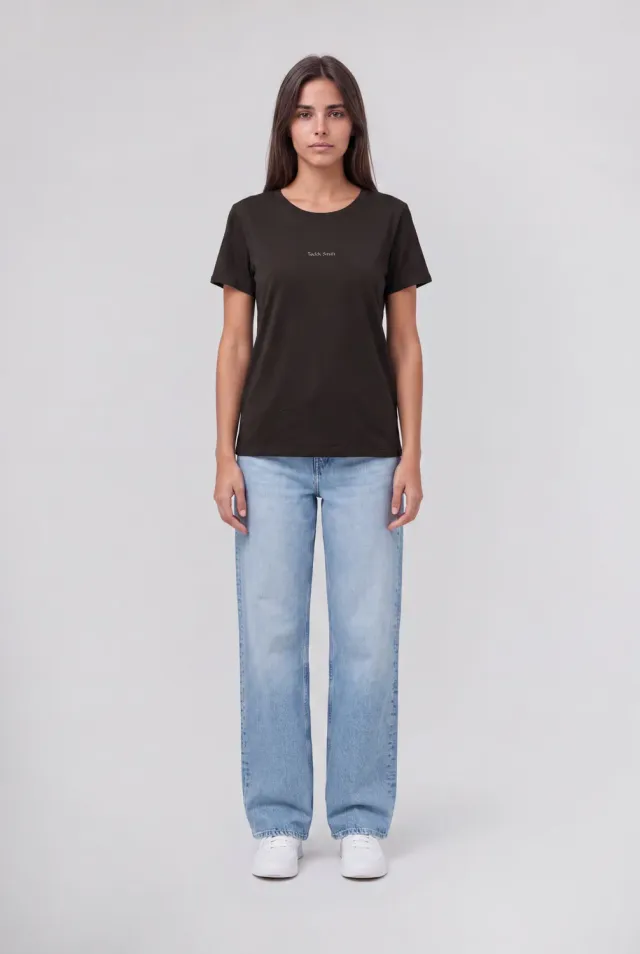 Teddy Smith T-Ribelle maglietta donna nero cotone