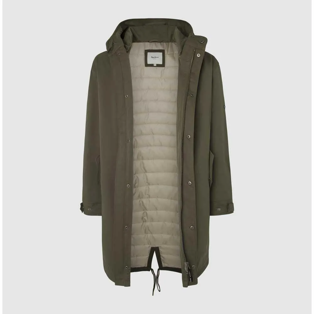 Pepe Jeans Thander Parka Uomo M Verde Leaf Green