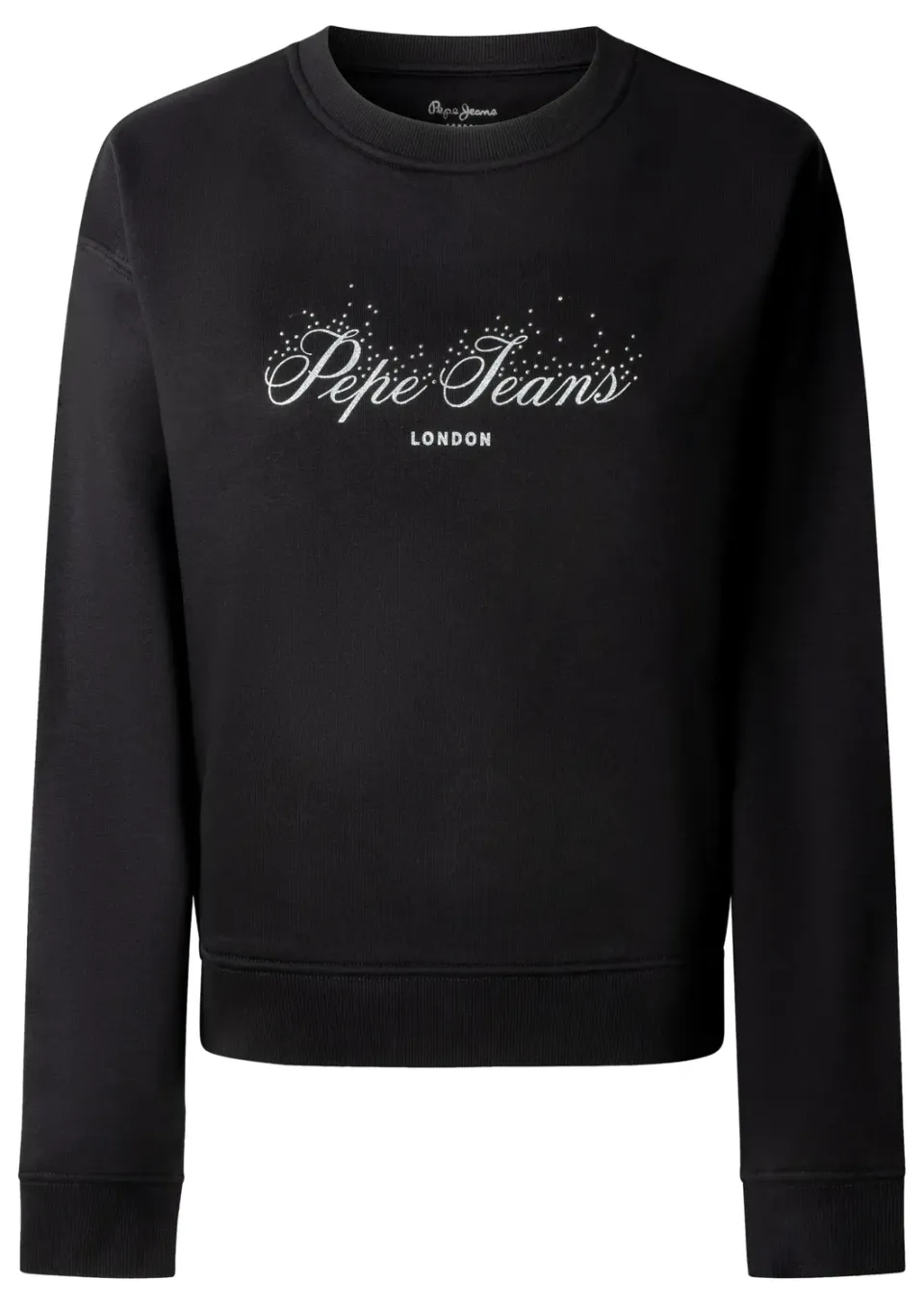 Pepe Jeans W Sparkle Logo Crew felpa donna M glitter
