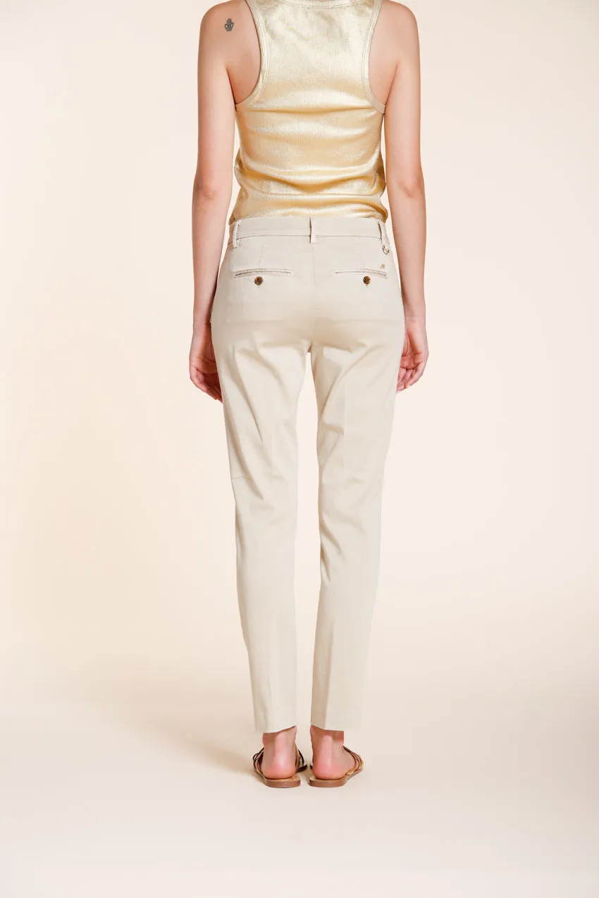 Mason's New York Slim pantalone donna gesso slim