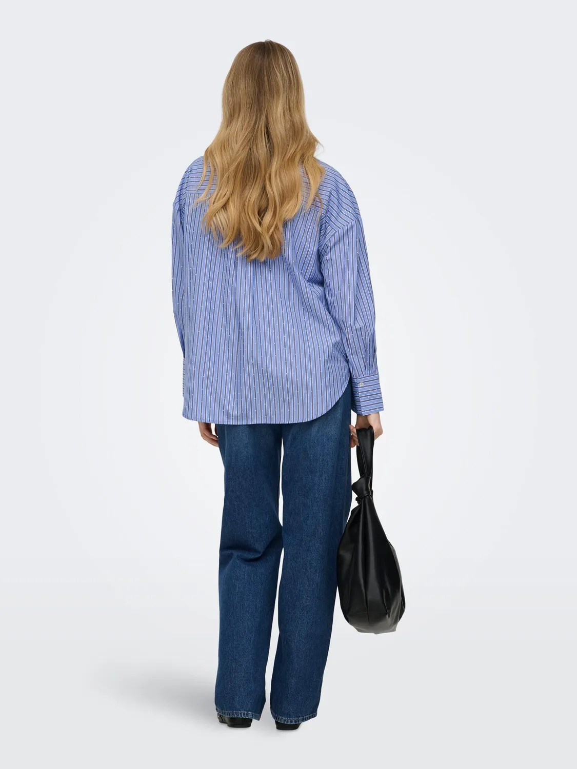 ONLY Onloregon Alva camicia donna strass nera S