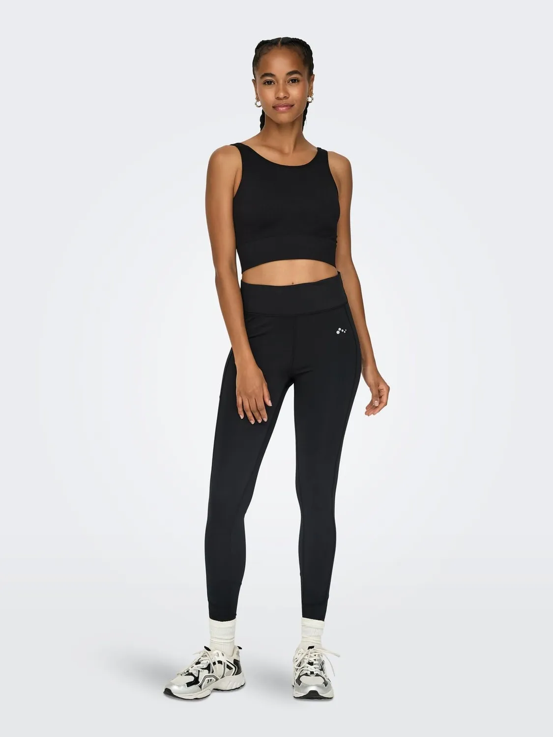 Only Play Onpmila-2 leggings sportivi donna neri vita alta