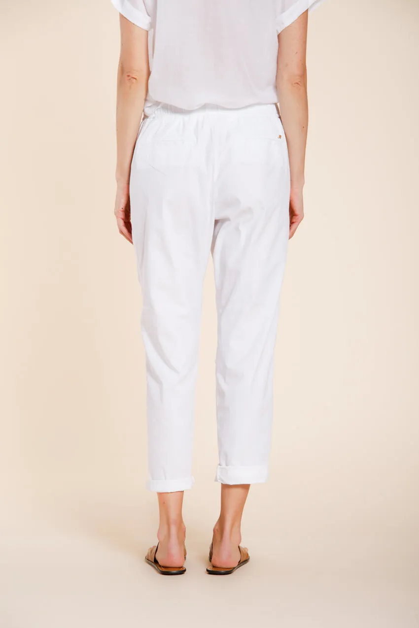 Mason's Fatique Jogger pantalone cargo bianco relaxed
