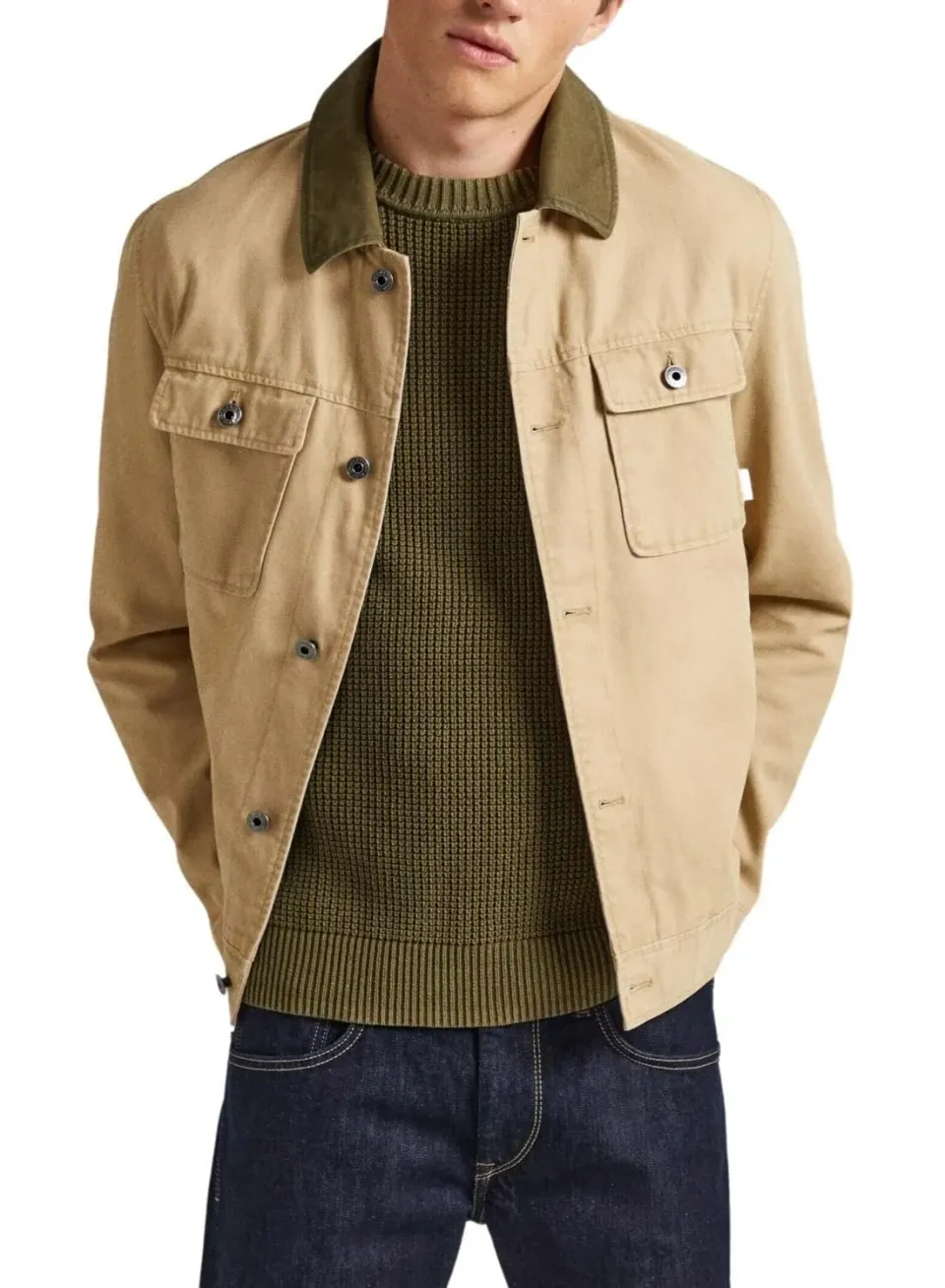 Pepe Jeans Valtari Giacca Uomo M Trucker Cotone