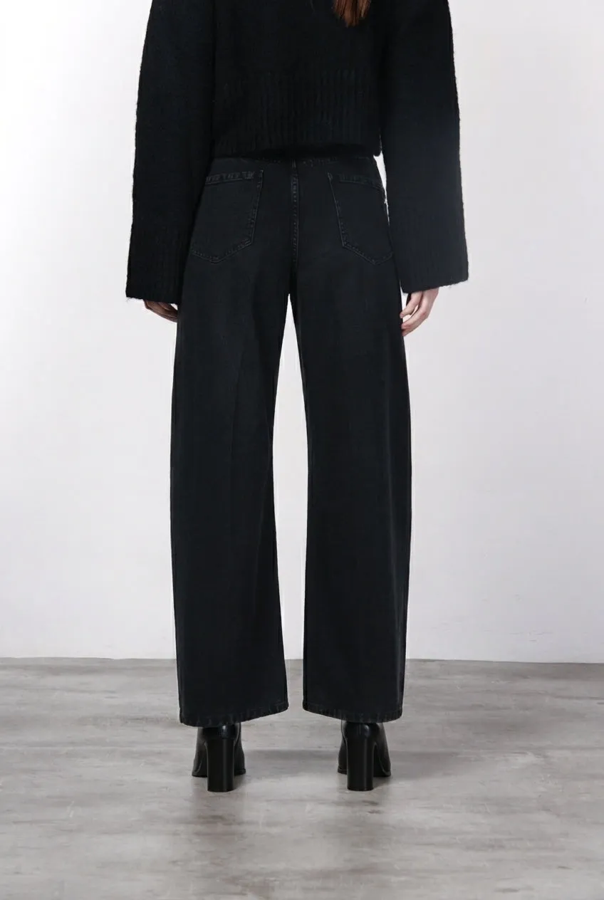 Mason's Veronique chino donna nero balloon fit