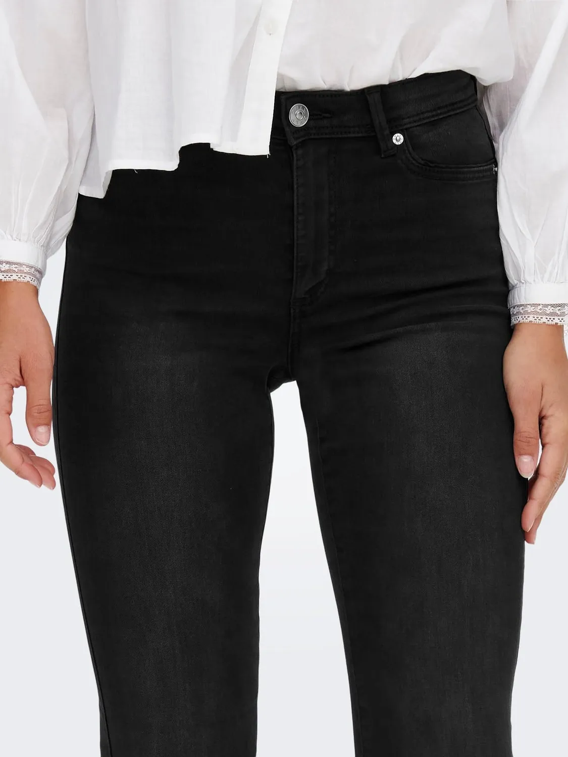 ONLY Onlwauw HW Flared BJ1097 Noos jeans donna M/30L vita alta