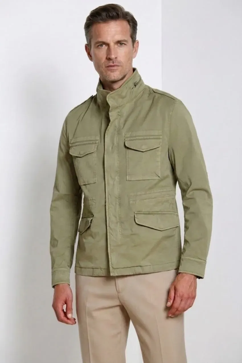 Mason's M74 giacca uomo twill stretch rosmarino