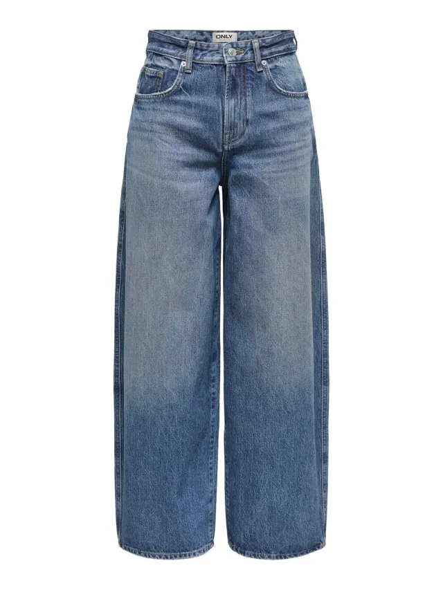 ONLY Kogcomet Jeans Wide Leg Dark Blue Denim M 30L