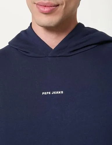 Pepe Jeans Flag Hoodie felpa uomo L grigia regular fit