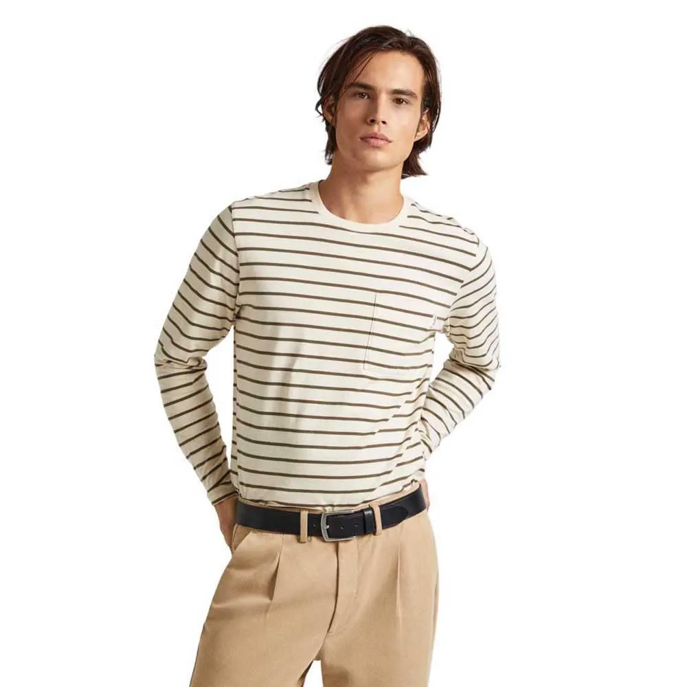 Pepe Jeans Costa T-Shirt Uomo Righe Manica Lunga