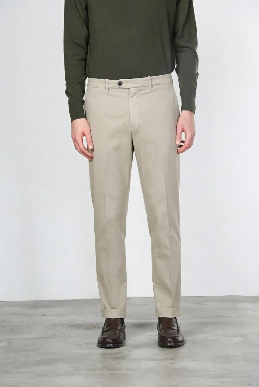 Mason's Paris pantalone chino uomo ghiaccio carrot fit