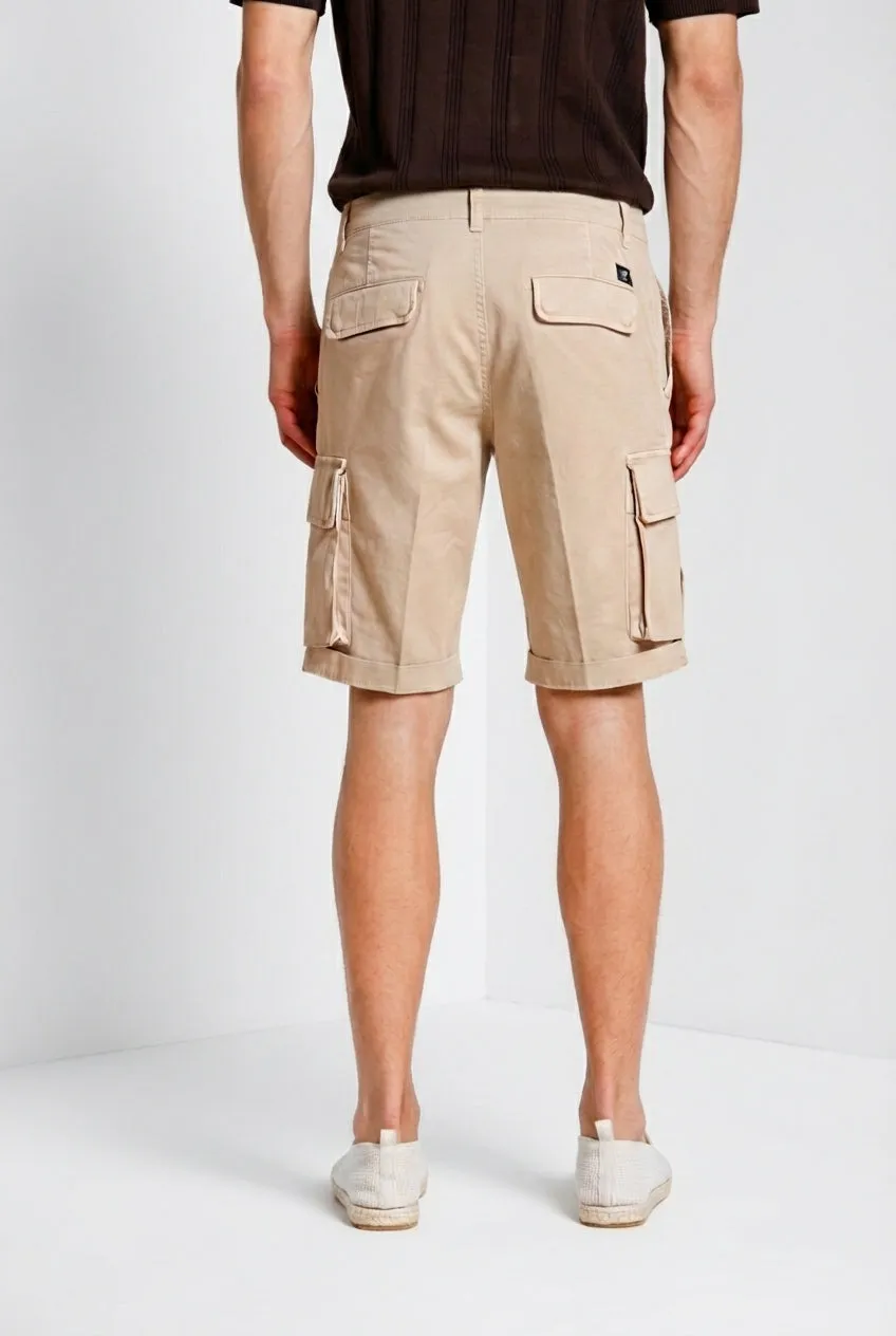 Mason's Chile bermuda cargo beige medio slim cotone