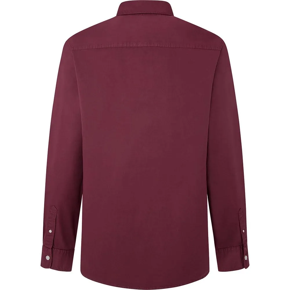 Pepe Jeans Manley Camicia Uomo Rossa Popeline