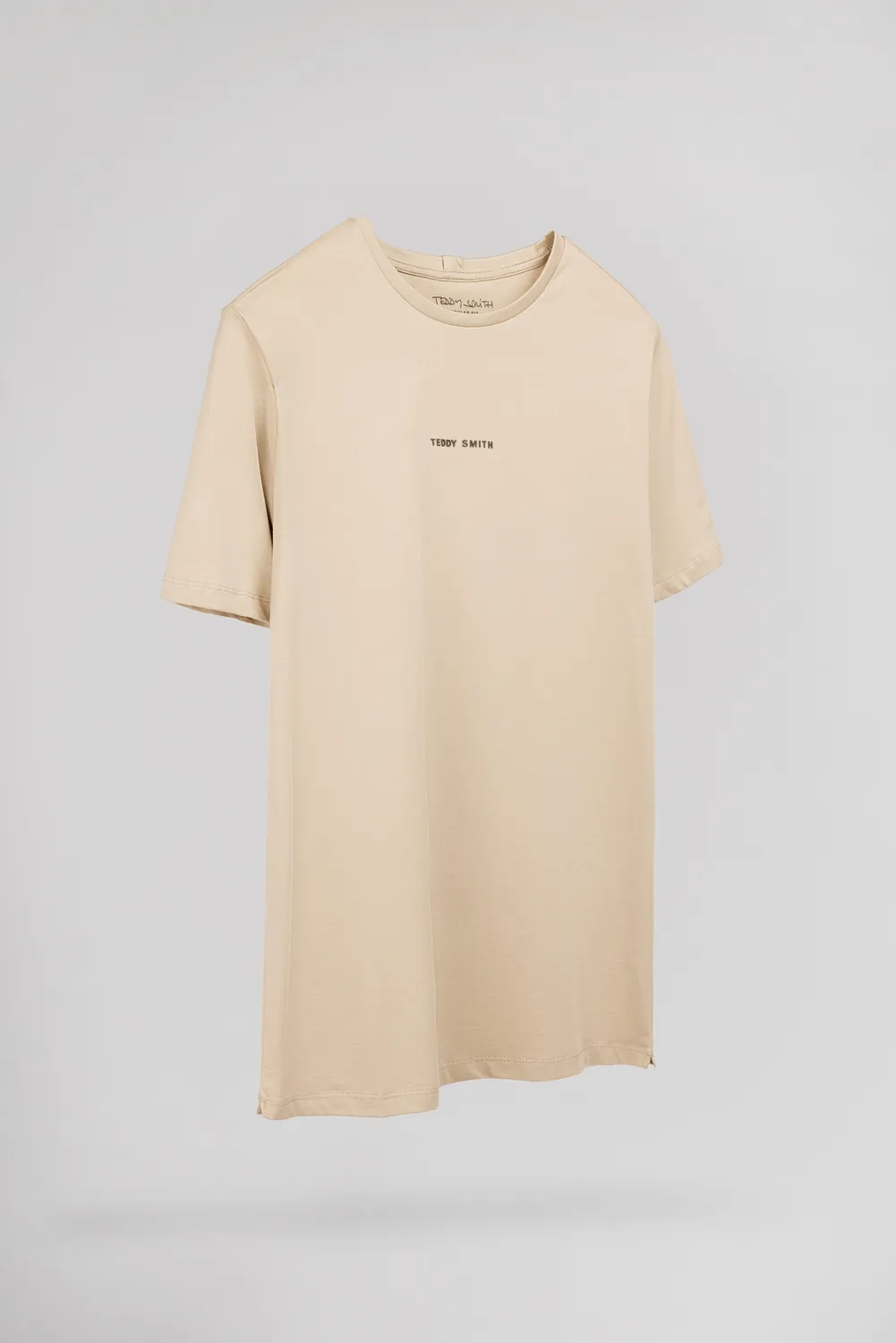 Teddy Smith T-Soy 2 MC T-Shirt Uomo Beige Cotone