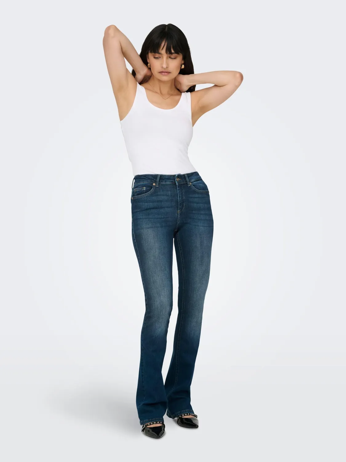 ONLY Onlblush Jeans Flared Donna Vita Media M/30L