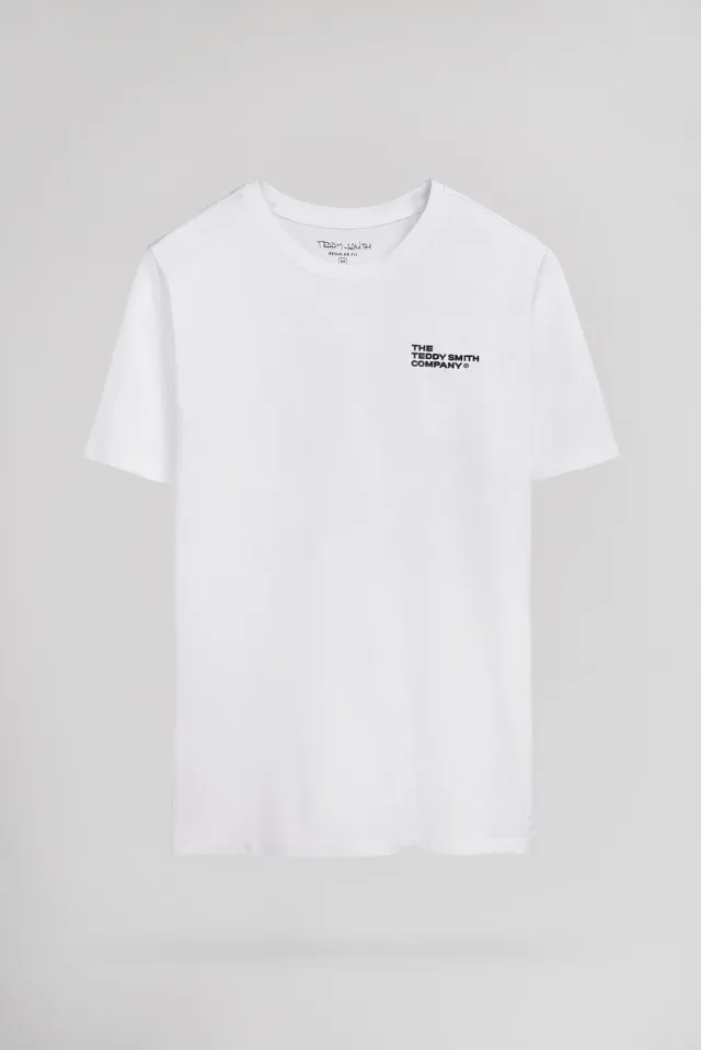 Teddy Smith T-Pany t-shirt uomo bianca in cotone