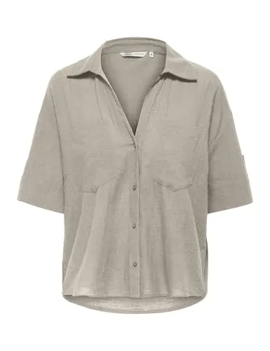 ONLY Onltizana camicia donna manica corta verde
