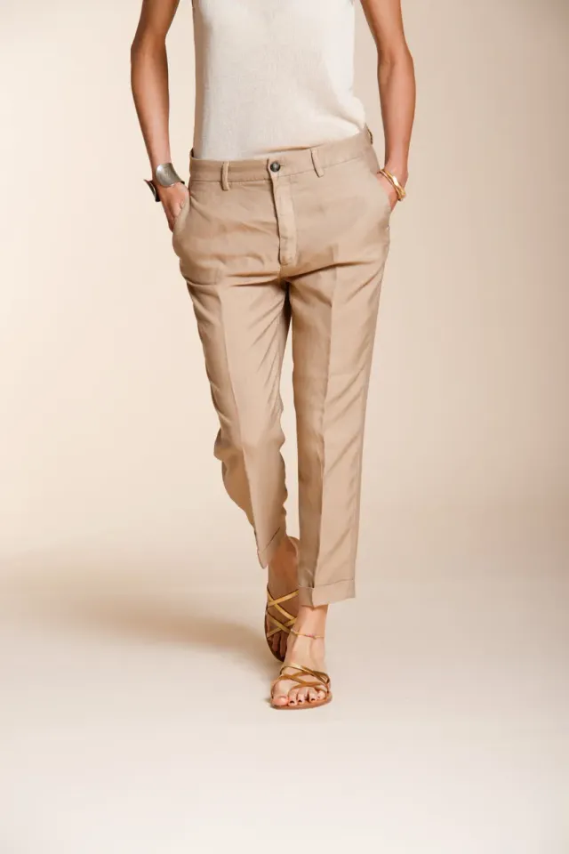 Mason's Linda Summer pantalone chino beige medio relaxed