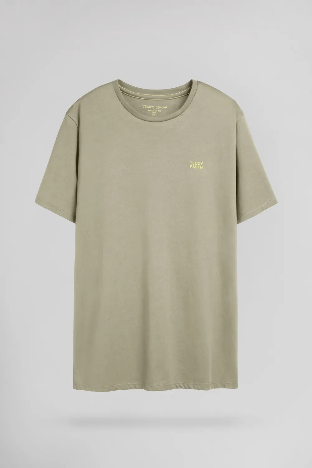 Teddy Smith The Tee 1 t-shirt bleach kaki cotone