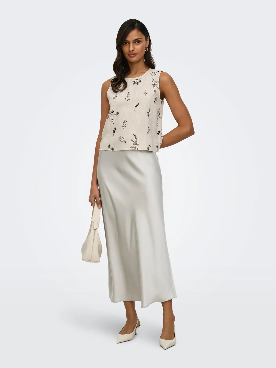 ONLY Onlchigo gonna donna beige taglia L