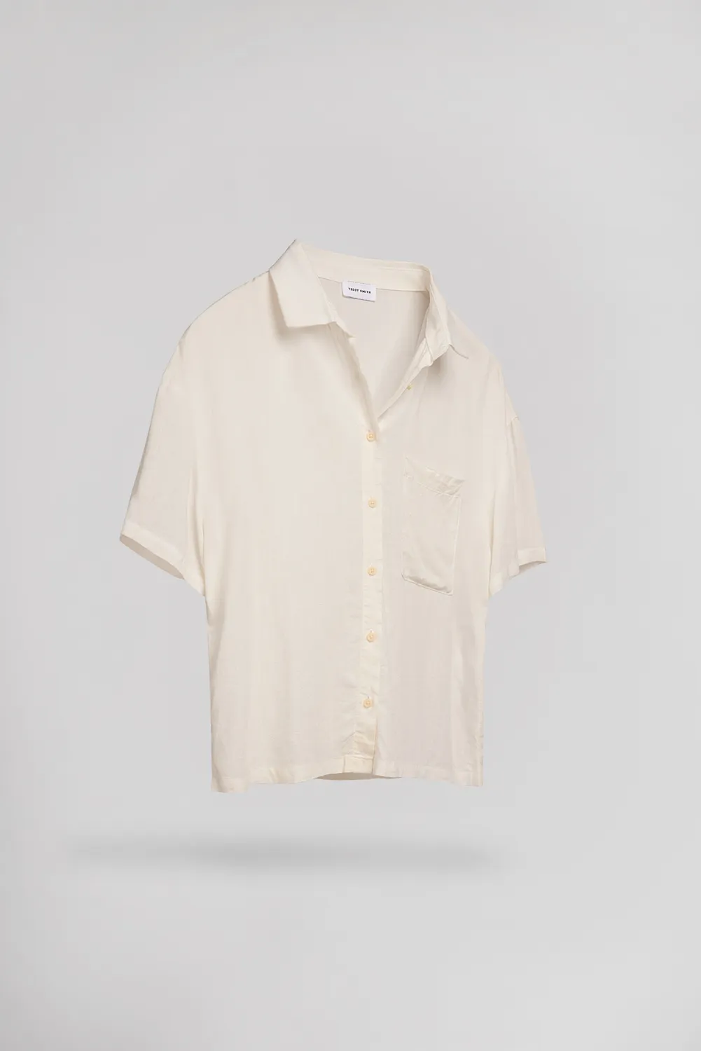 Teddy Smith C-Elia MC camicia donna middle white fluida