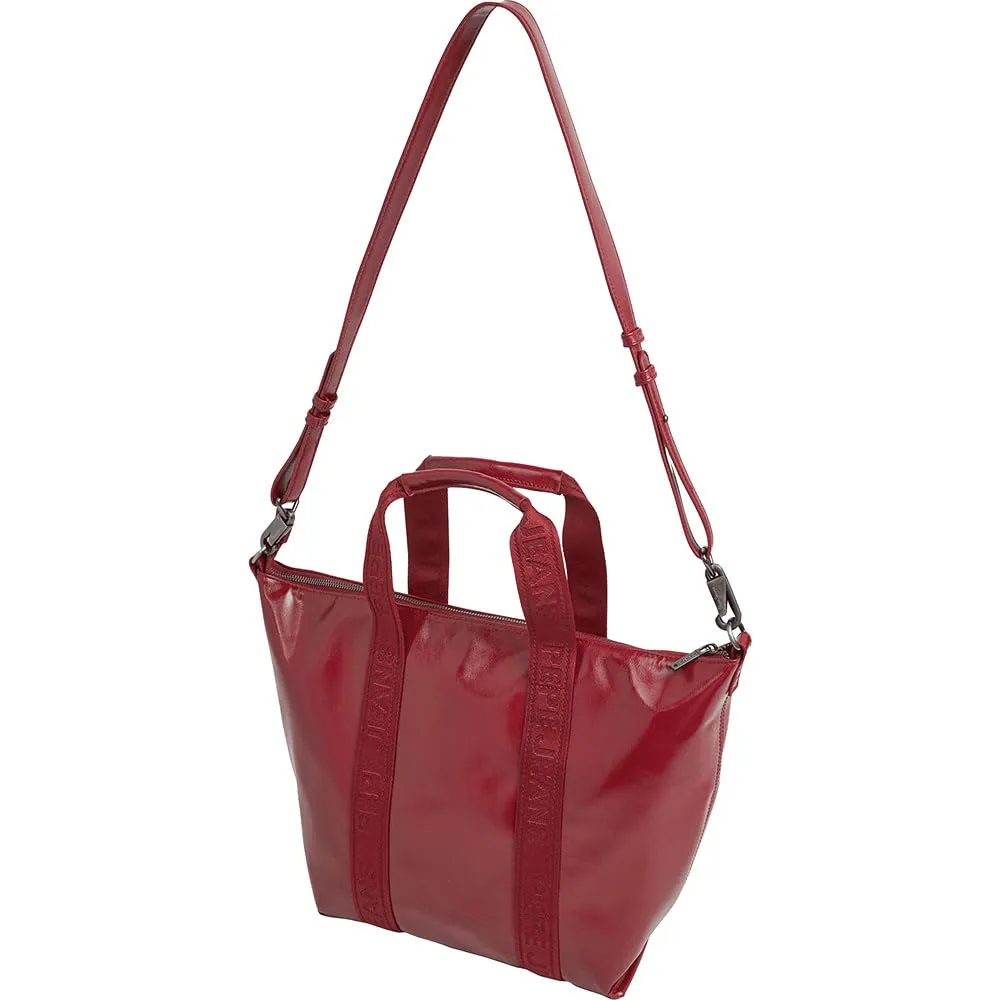 Pepe Jeans Chelsea Glossy borsa donna bowling nera