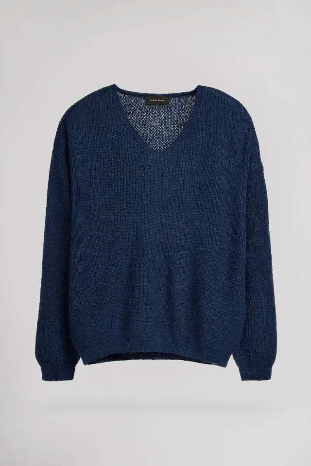 Teddy Smith P-Mag Jr Naval Academy maglione bambina scollo V
