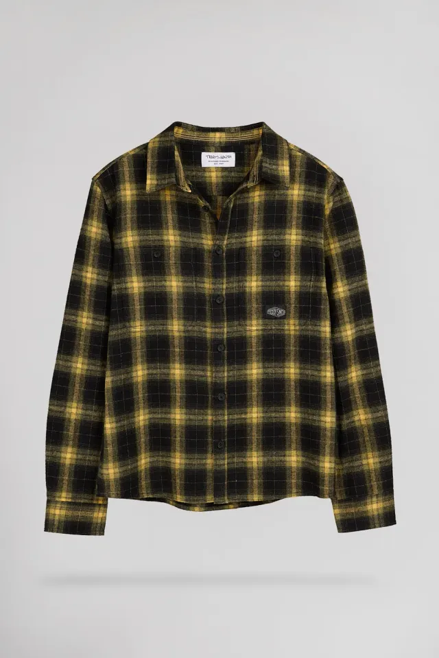 Teddy Smith C-Antho camicia bambino oliva flanella