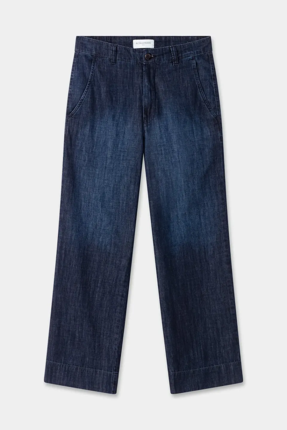 acquaverde Paltrow 7/8 jeans Hand Brushed vita alta