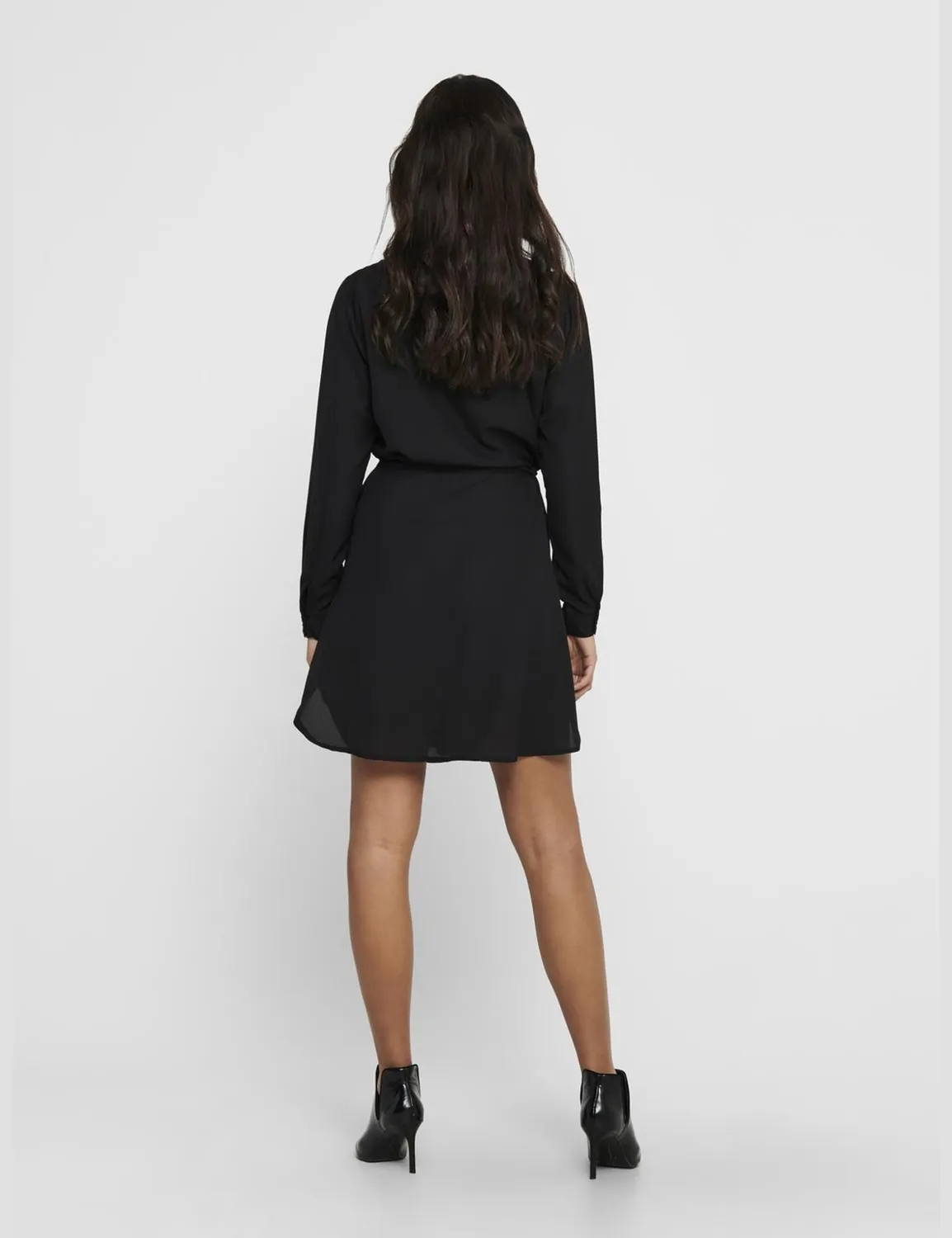 Only Onlcory vestito donna nero XS scollo V floreale