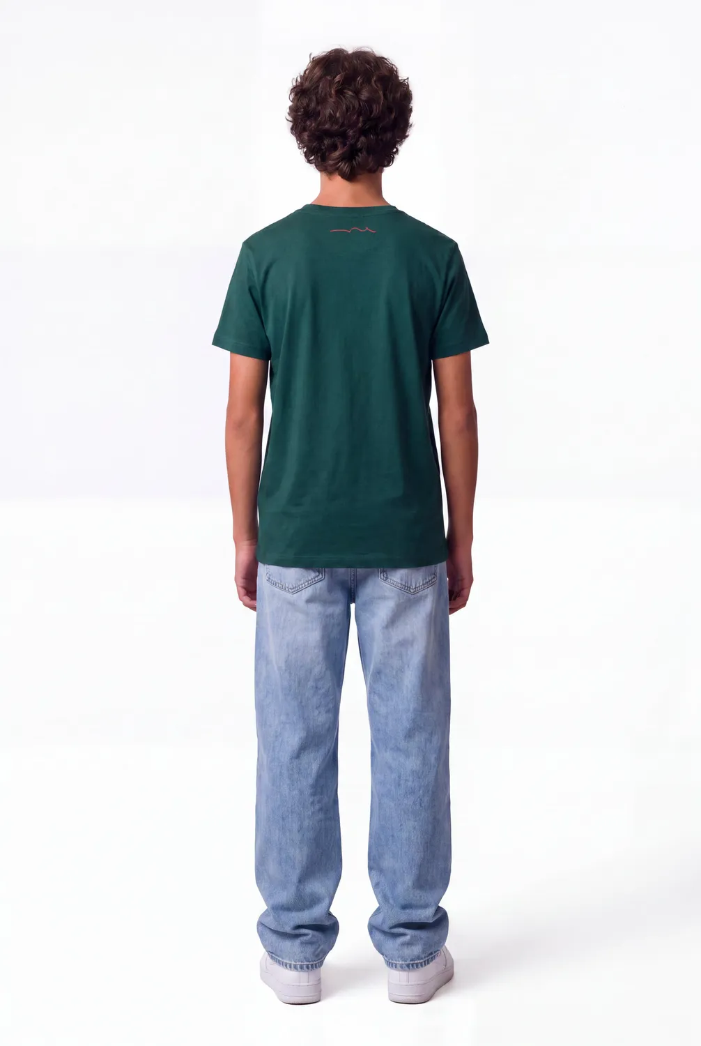 Teddy Smith T-Evan MC JR t-shirt bambino verde vert pin