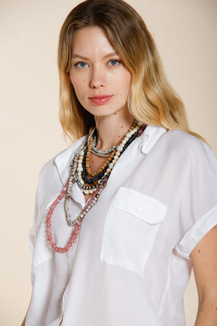 Mason's Natalie camicia donna bianco cotone seta