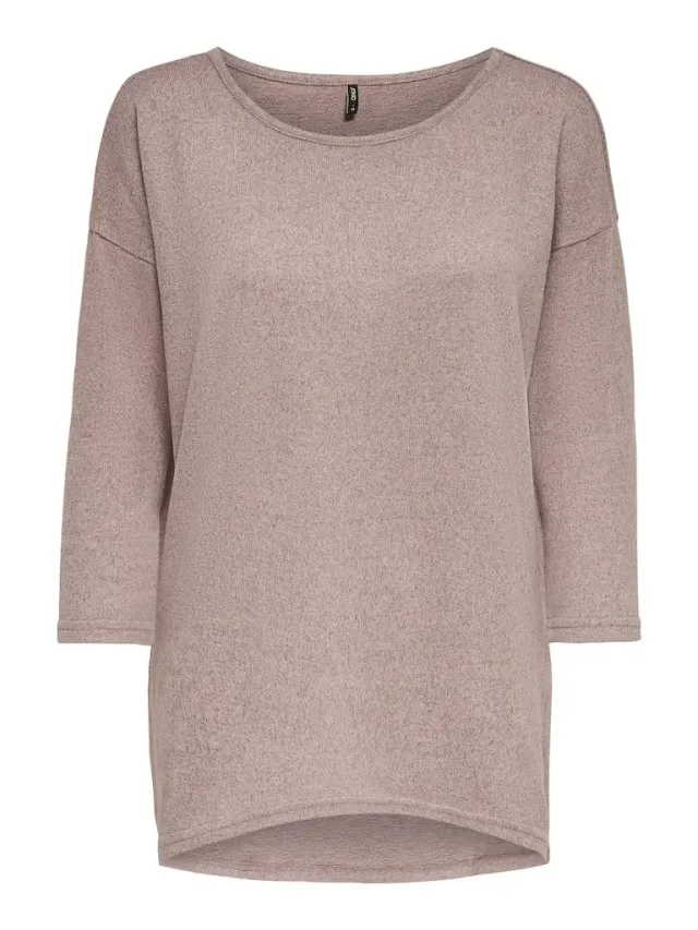 Only Onlmila maglione fawn melange girocollo