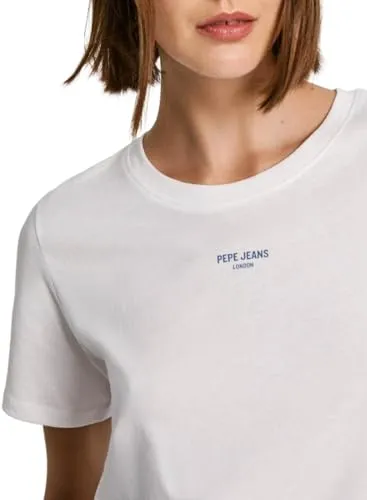 Pepe Jeans Emily t-shirt donna XL bianca slim