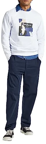 Pepe Jeans Oldwive Crew felpa uomo L bianca girocollo
