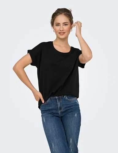 ONLY Onlmoster Glitter S/S Top Jrs top donna M lurex