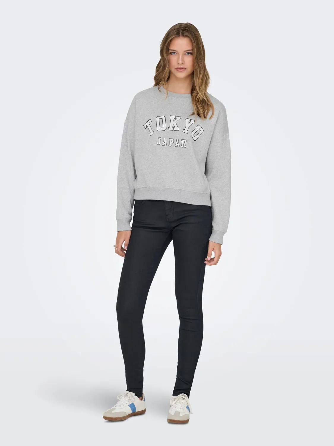 ONLY ONLSweat Felpa Donna XL Grigio Melange