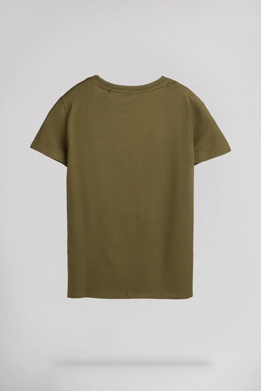 Teddy Smith T-MIA T-Shirt Donna Verde Sweet Jungle Scollo V
