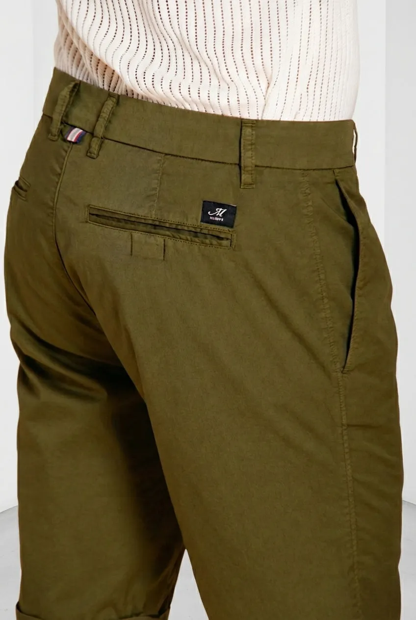 Mason's London bermuda chino uomo verde bosco regular