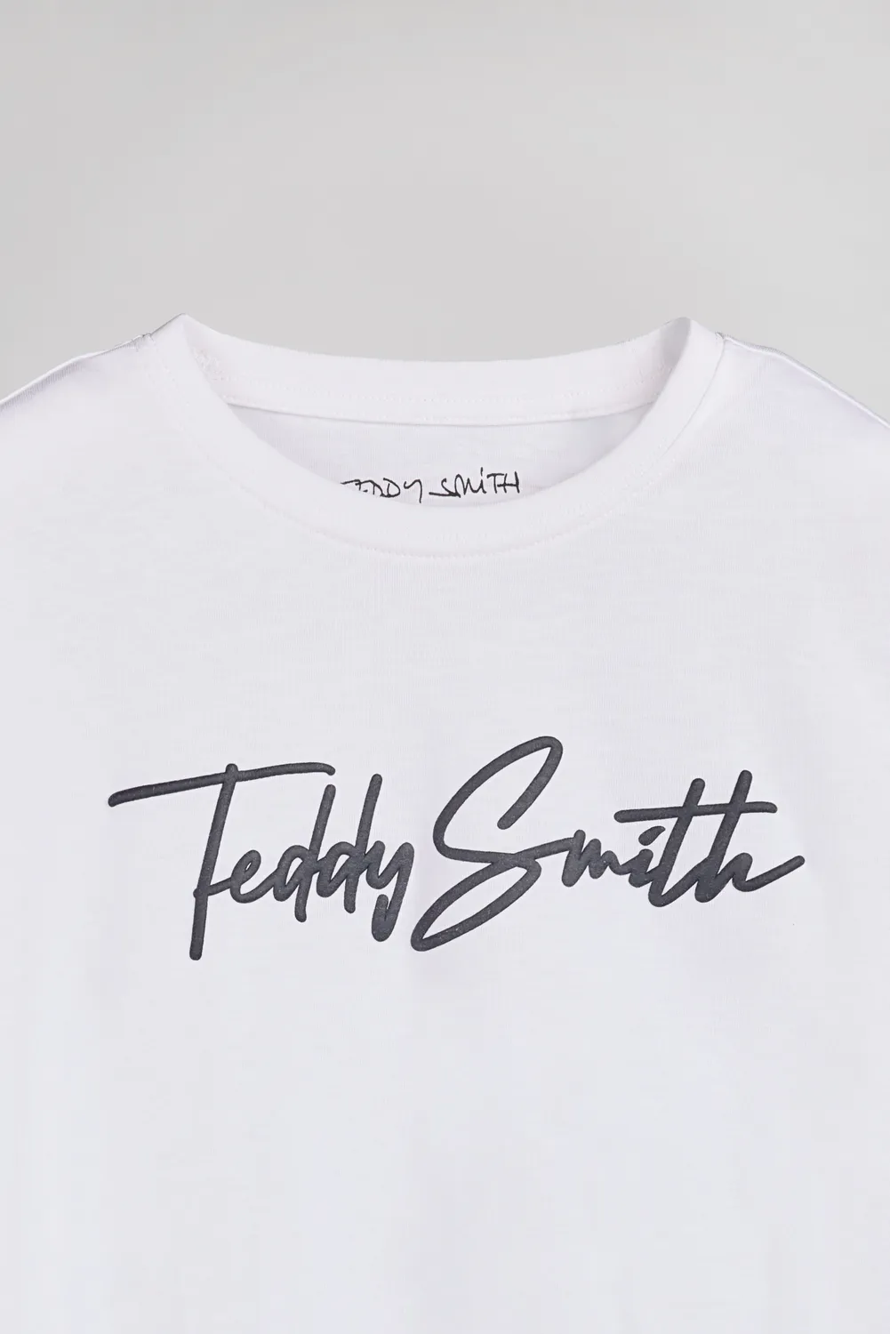 Teddy Smith Evan ML JR Maglia Bambino Bianco Maniche Lunghe