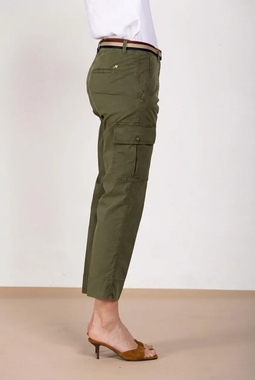 Mason's Marlene Cargo pantalone verde bosco carrot fit