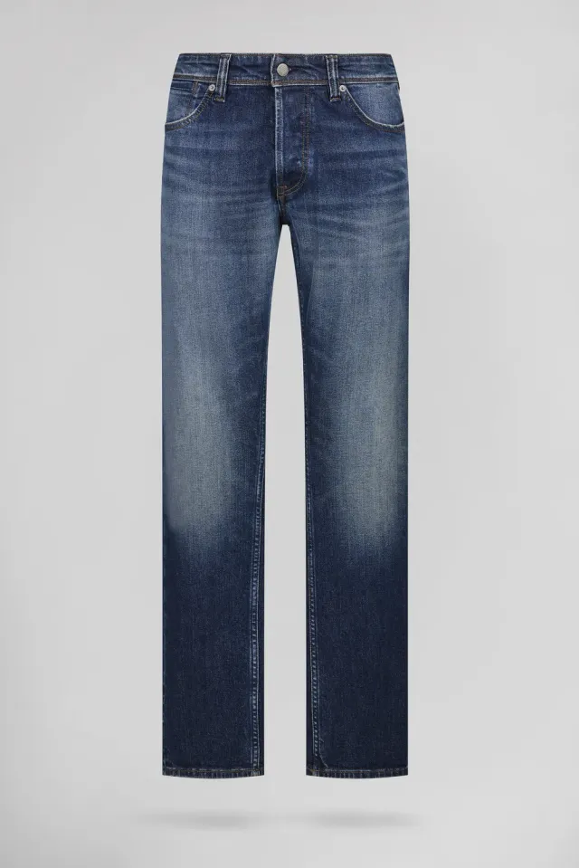 Teddy Smith REG L32 Dark Blue Stone Jeans Uomo Dritto