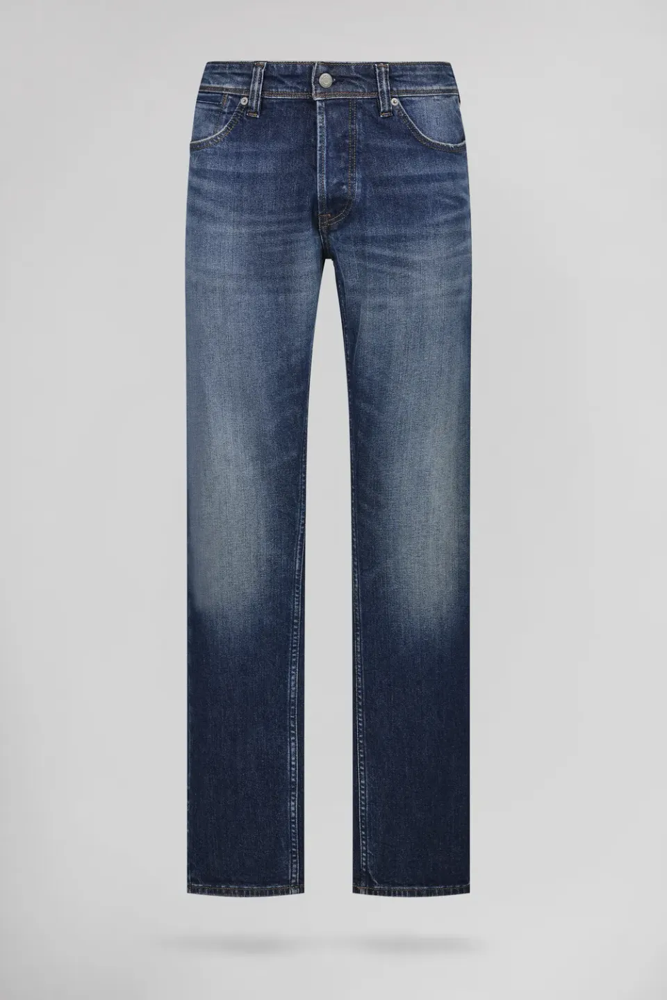Teddy Smith REG L32 Dark Blue Stone Jeans Uomo Dritto