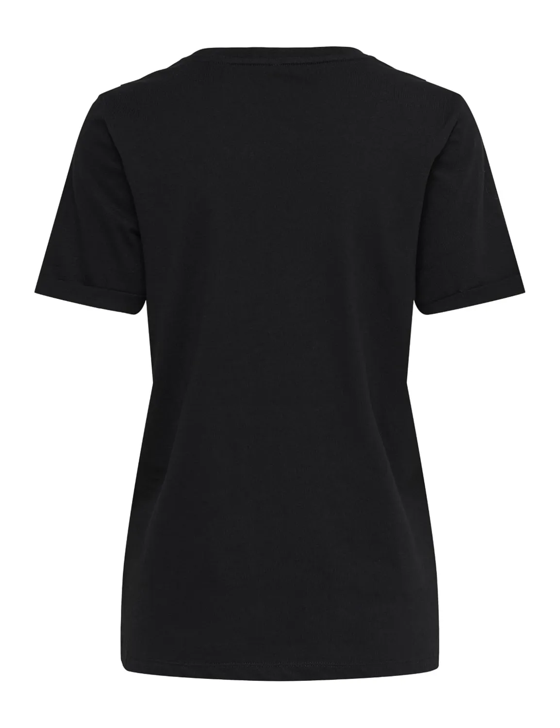 ONLY ONLKITA T-shirt nero cuore glitter oro L