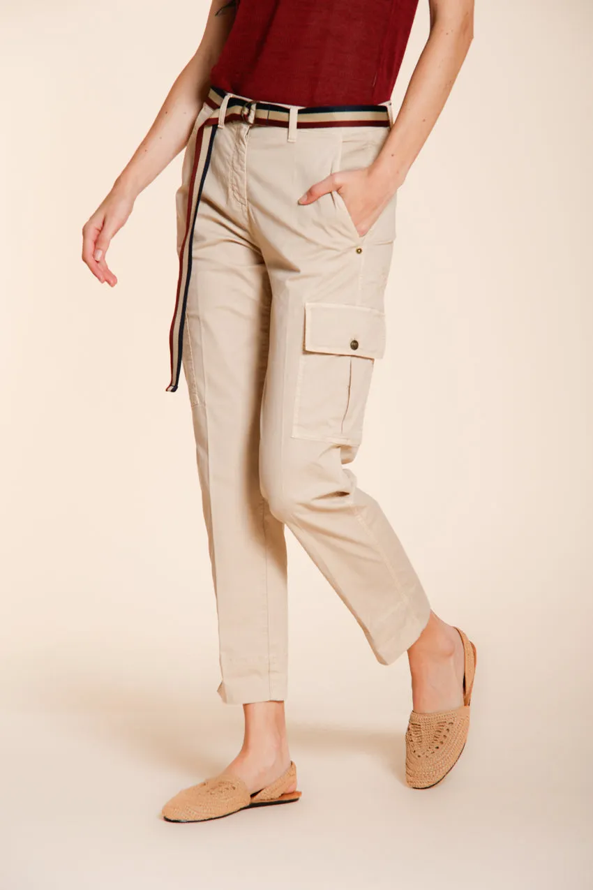 Mason's Marlene Cargo pantalone donna burro carrot