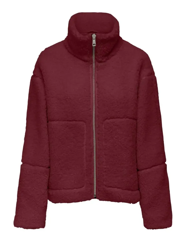 Only Onlaspen cappotto teddy donna XL nero pelo