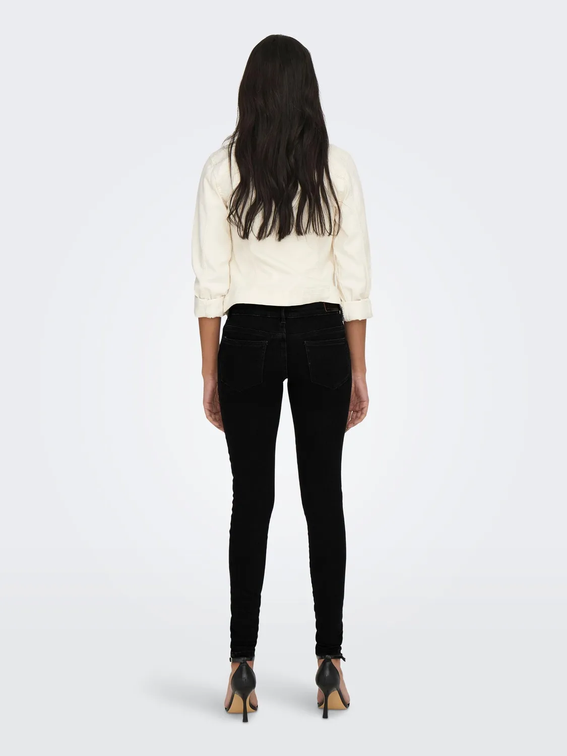 ONLY Onlcoral jeans skinny vita bassa 26W/32L blu
