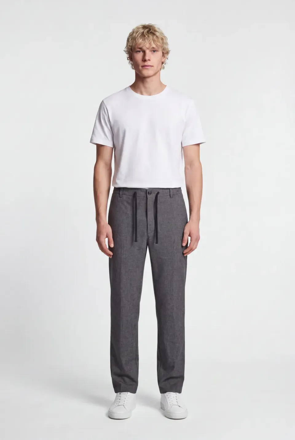 Teddy Smith P-Felix Mélange Black pantalone relaxed grigio