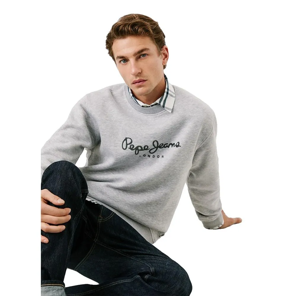 Pepe Jeans Macbeth Melange Crew Felpa Uomo L Grigia