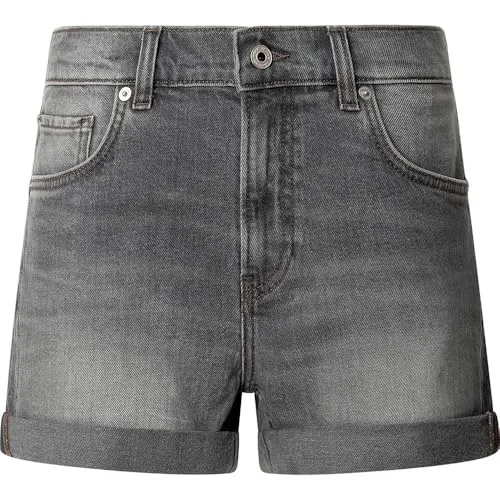 Pepe Jeans Regular Short HW pantaloncini donna grigi vita alta